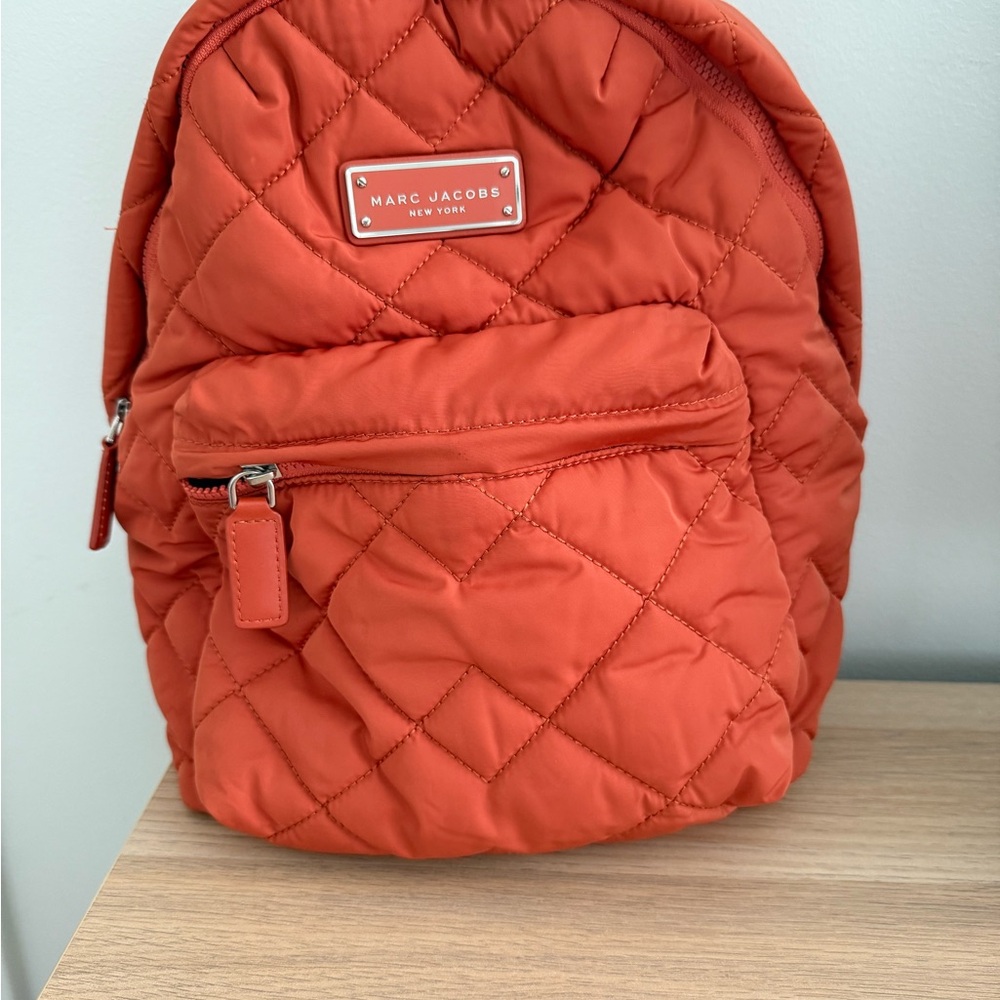 Marc Jacobs Quilted Orange Backpack